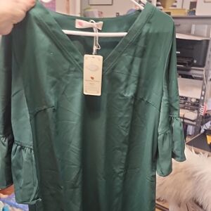 NWT GREEN Shift DRESS